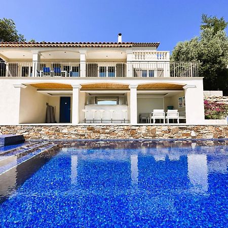 La Mandragora, Belle Villa Pour 6 Personnes Avec Piscine A Debordement Et Vue Mer A La Londe-Les-Maures Esterno foto